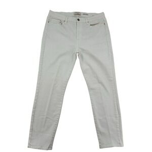 JEN7 by 7 For All Mankind Sz 31 Cropped Skinny Jeans White Fashion Stretch Denim